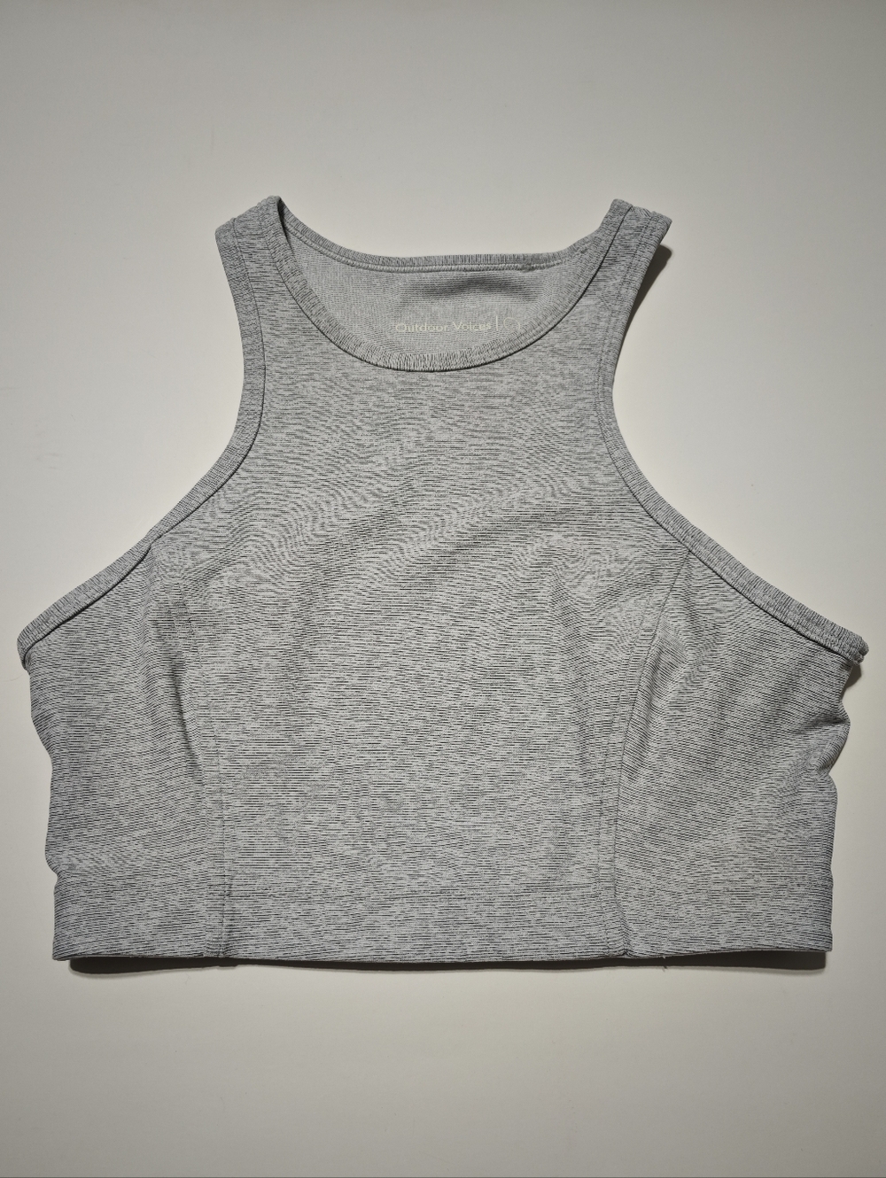 Outdoor Voices Women's Heather Gray High-Neck Sports Bra Size S